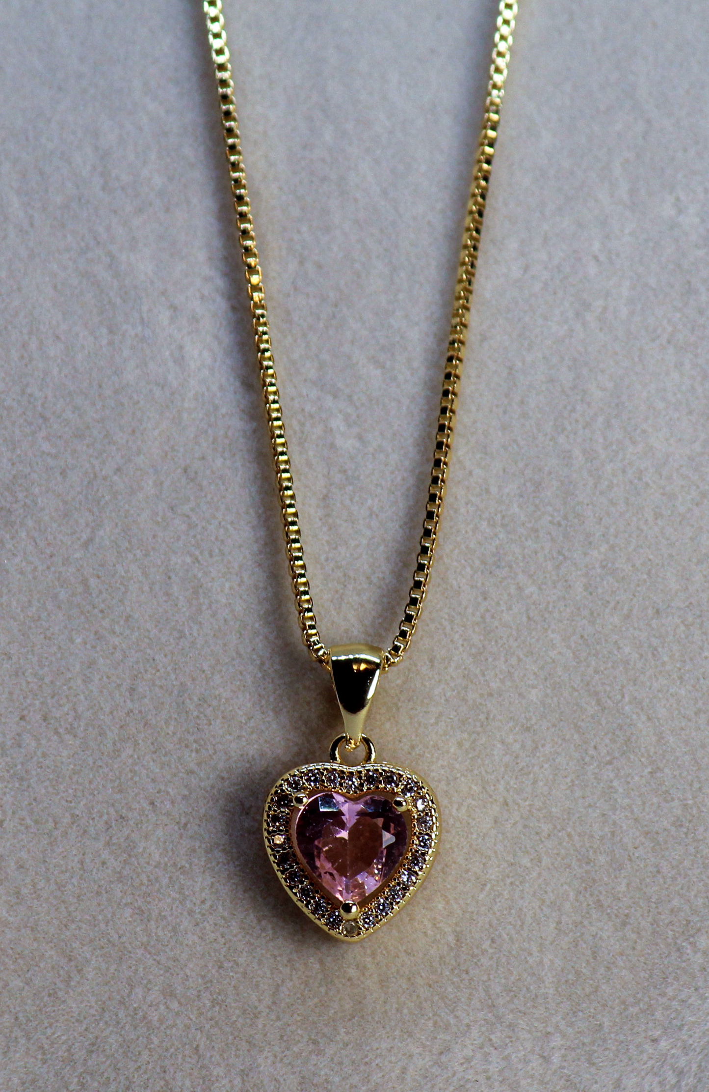 Gold CZ Heart