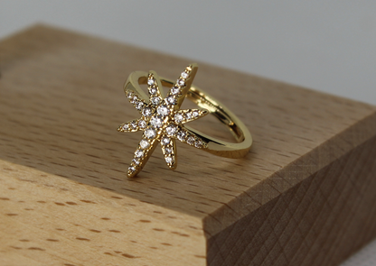 Gold and ZC Star Ring