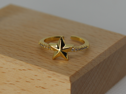 Gold Star Ring